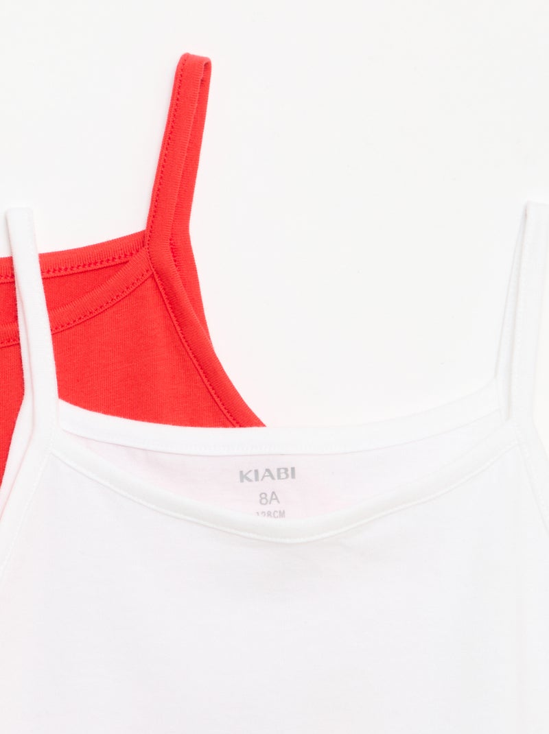 Pack de 2 Tops Branco - Kiabi