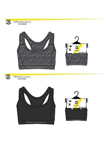 Pack de 2 Tops Desportivos CXL By LACROIX
