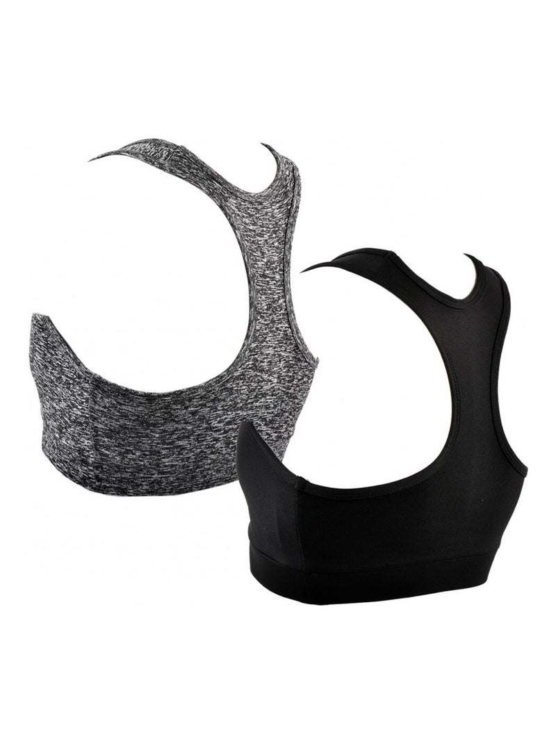Pack de 2 Tops Desportivos CXL By LACROIX Cinza-preto - Kiabi