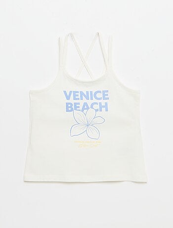 Pack de 2 tops, dos quais 1 estampado