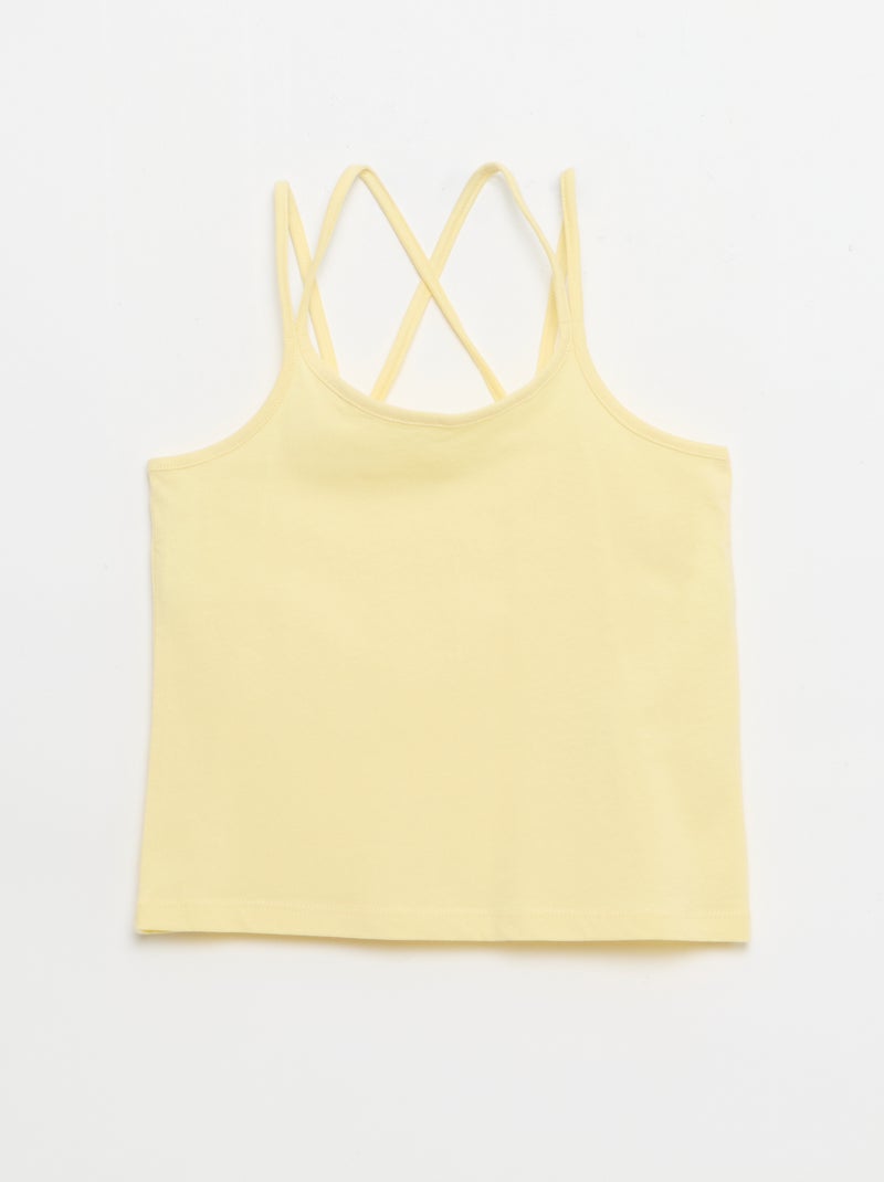 Pack de 2 tops, dos quais 1 estampado Branco - Kiabi