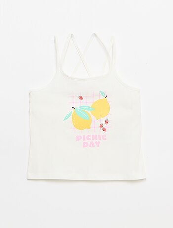 Pack de 2 tops, dos quais 1 estampado