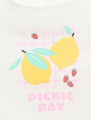 Pack de 2 tops, dos quais 1 estampado