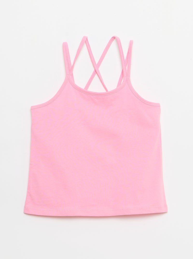Pack de 2 tops, dos quais 1 estampado Branco - Kiabi