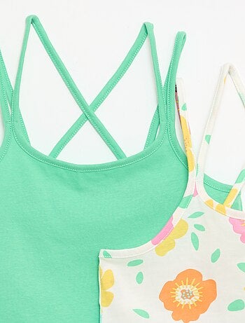 Pack de 2 tops, dos quais 1 estampado