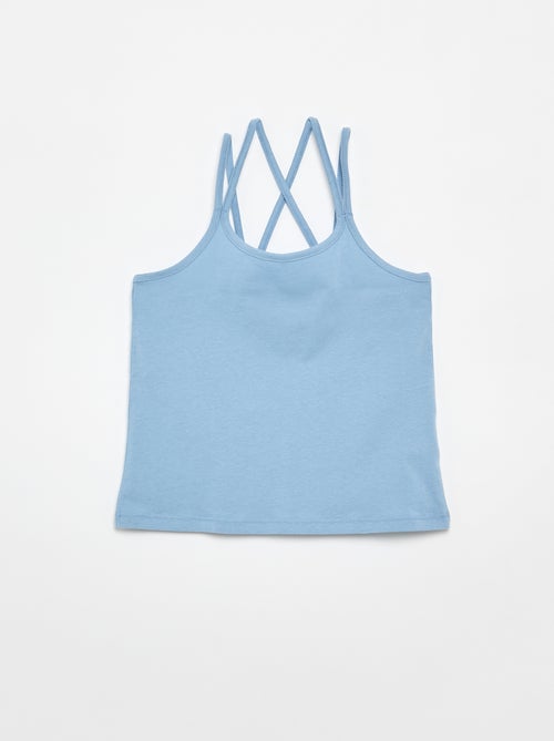 Pack de 2 tops, dos quais 1 estampado - Kiabi