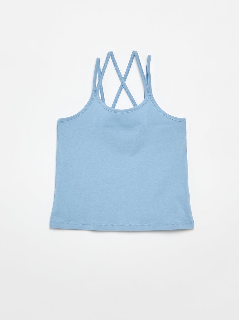 Pack de 2 tops, dos quais 1 estampado Branco - Kiabi