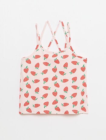 Pack de 2 tops, dos quais 1 estampado