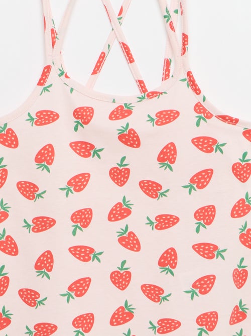 Pack de 2 tops, dos quais 1 estampado - Kiabi