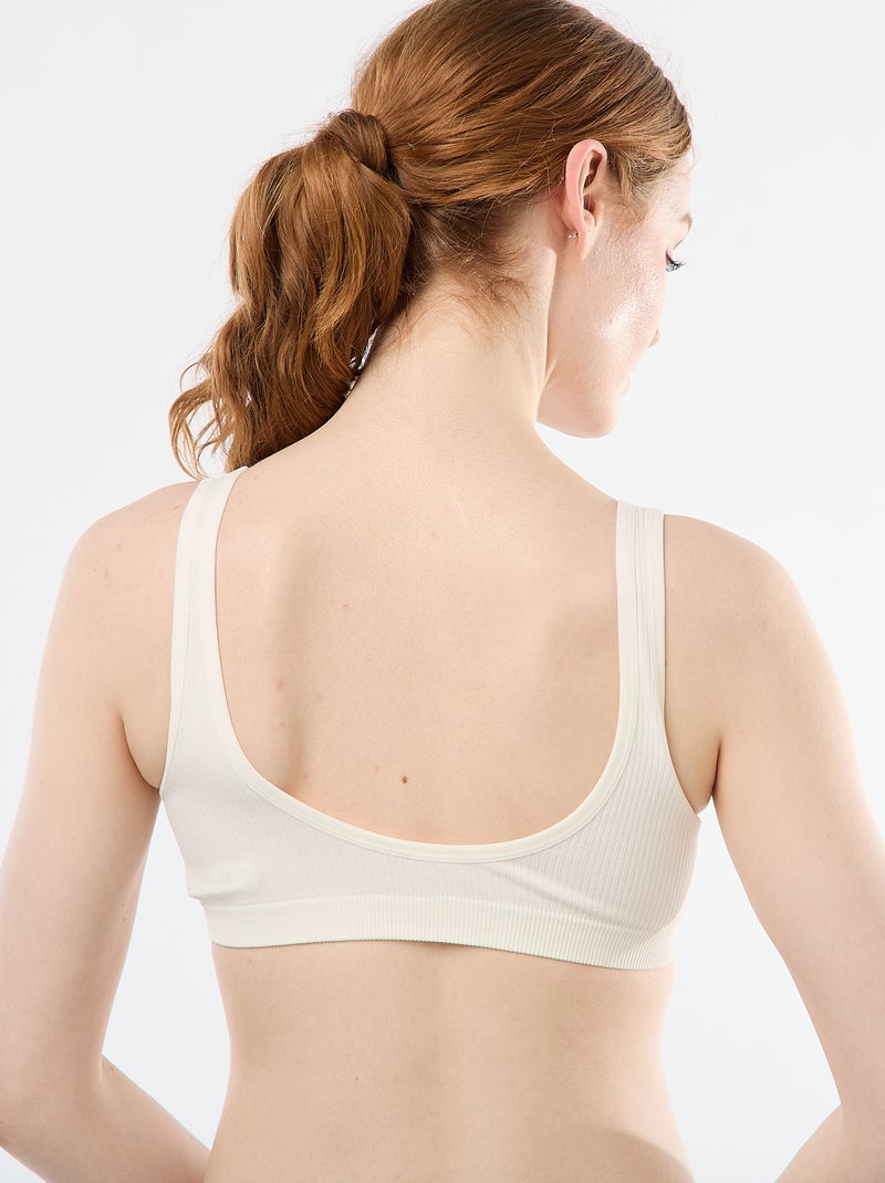 Pack de 2 tops interiores canelados sem costuras Rosa - Kiabi