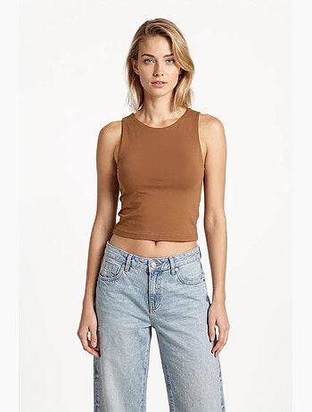 Pack de 2 tops justos curtos gola redonda istanbul