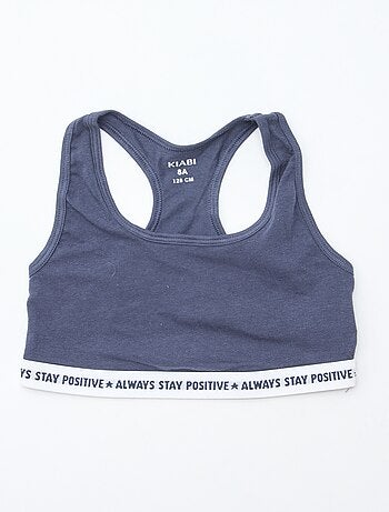 Pack de 2 tops para menina de estilo liso