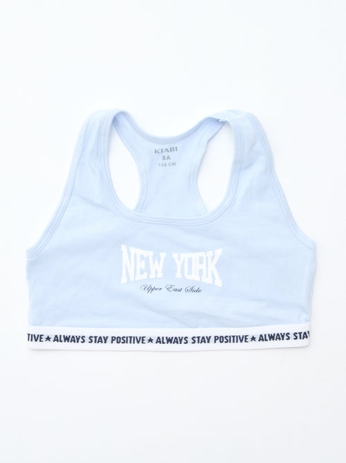 Pack de 2 tops para menina de estilo liso - Kiabi