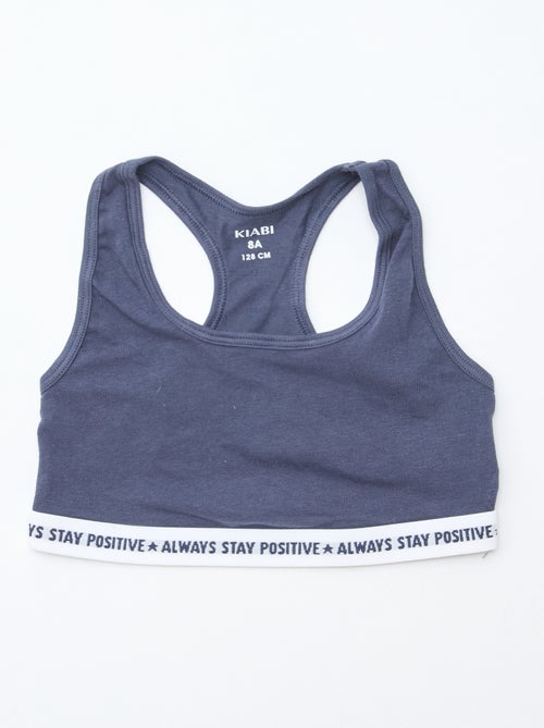 Pack de 2 tops para menina de estilo liso - Kiabi