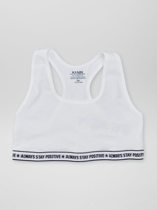 Pack de 2 tops para menina de estilo liso - Kiabi