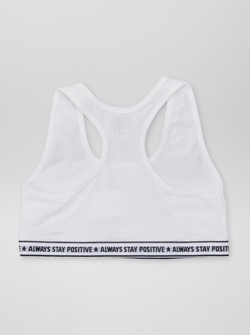 Pack de 2 tops para menina de estilo liso - Kiabi