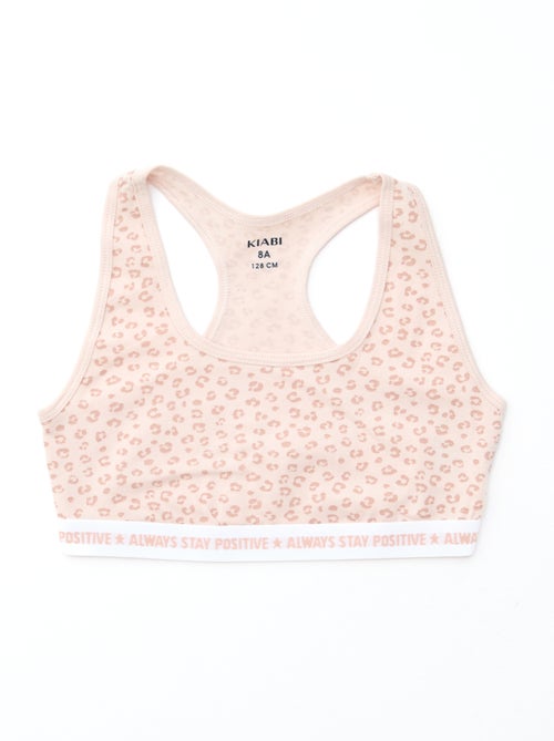 Pack de 2 tops para menina de estilo liso - Kiabi