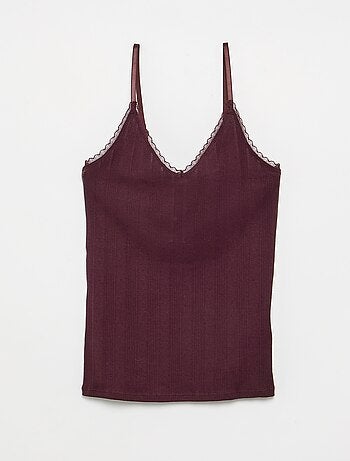 Pack de 2 tops pointelle estampados