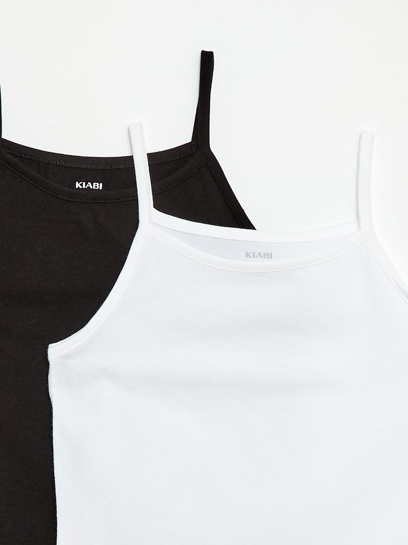 Pack de 2 Tops Preto - Kiabi