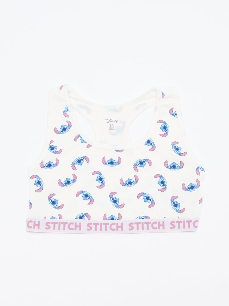Pack de 2 tops 'Stitch' Azul - Kiabi
