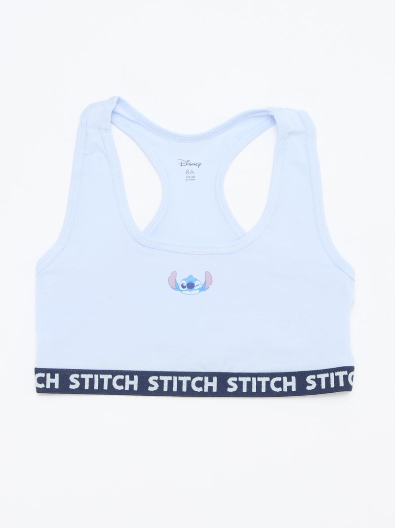 Pack de 2 tops 'Stitch' Azul - Kiabi