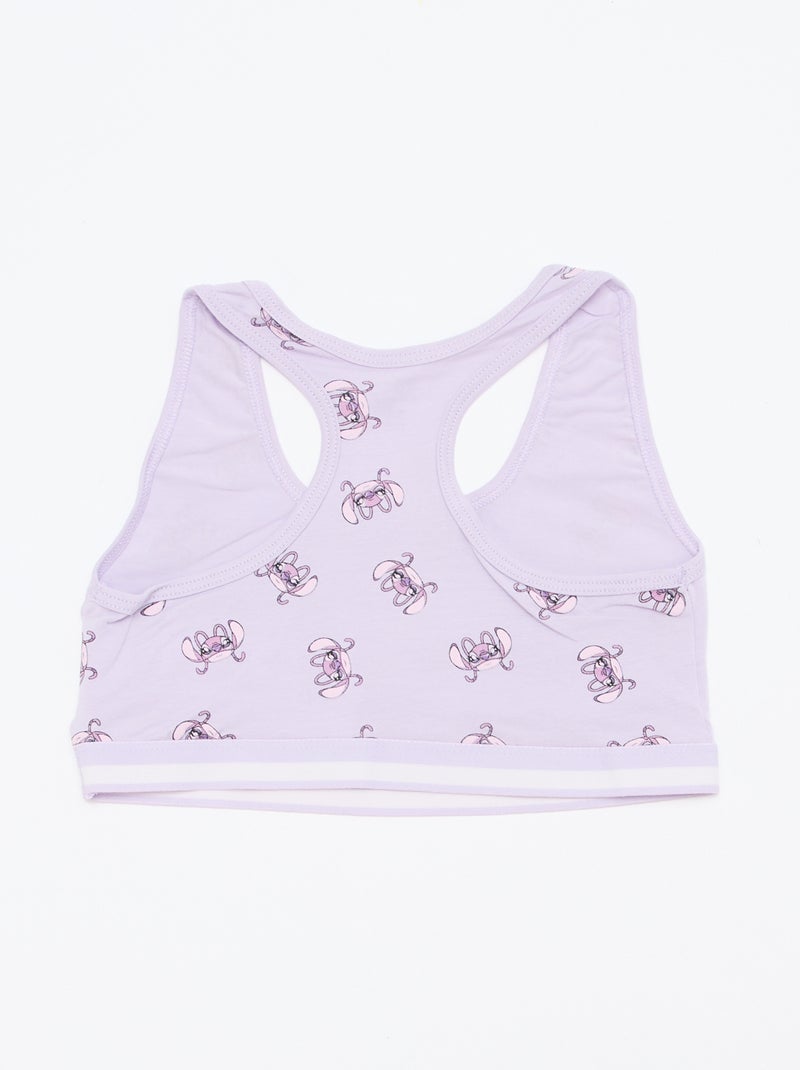 Pack de 2 tops 'Stitch' Violeta - Kiabi
