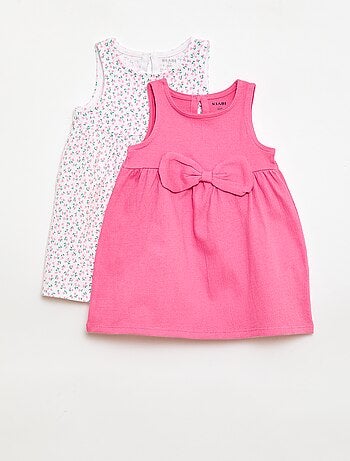 Pack de 2 vestidos com laço fantasia