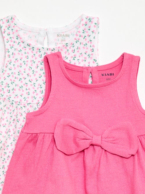 Pack de 2 vestidos com laço fantasia - Kiabi