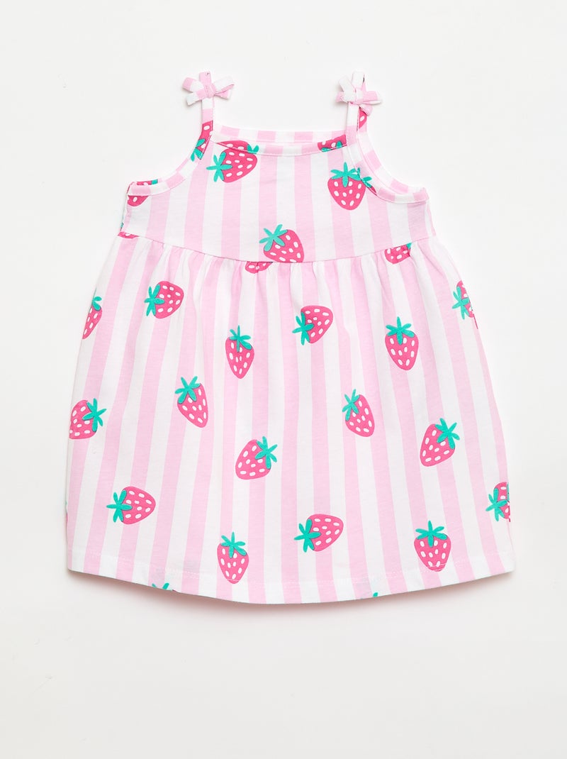 Pack de 2 vestidos de alças Amarelo - Kiabi