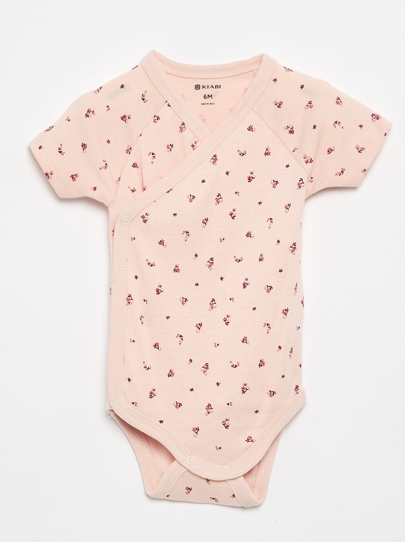 Pack de 3 bodies adaptáveis Rosa - Kiabi