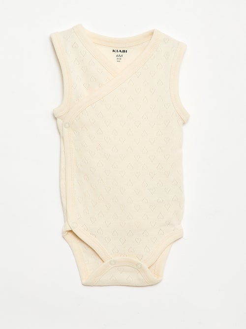 Pack de 3 bodies canelados - Kiabi