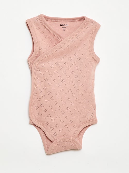 Pack de 3 bodies canelados - Kiabi