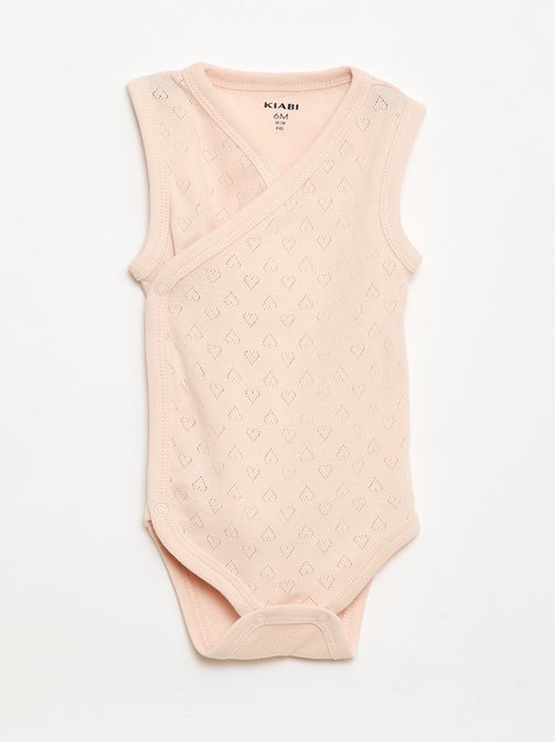 Pack de 3 bodies canelados - Kiabi