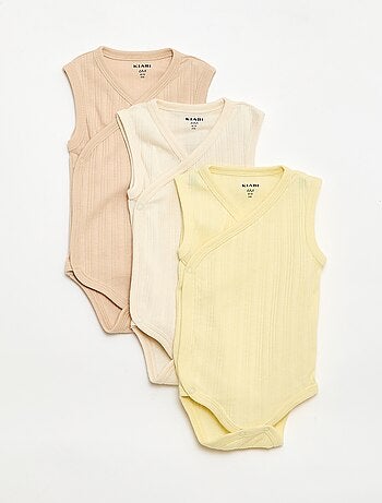 Pack de 3 bodies canelados