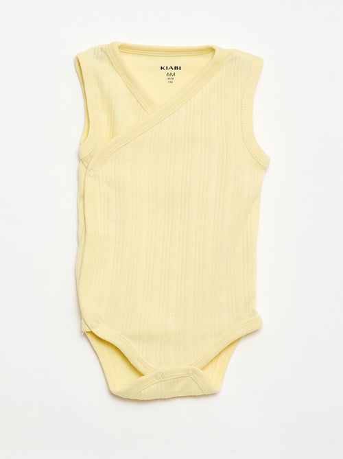 Pack de 3 bodies canelados - Kiabi