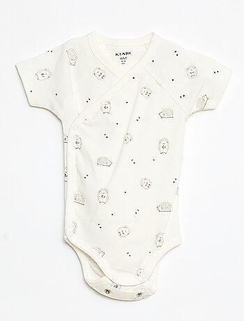 Pack de 3 bodies cruzados evolutivos de manga curta