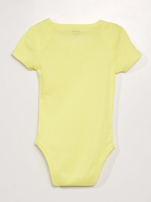 Pack de 3 bodies de algodão - coleção fácil de vestir - Kiabi