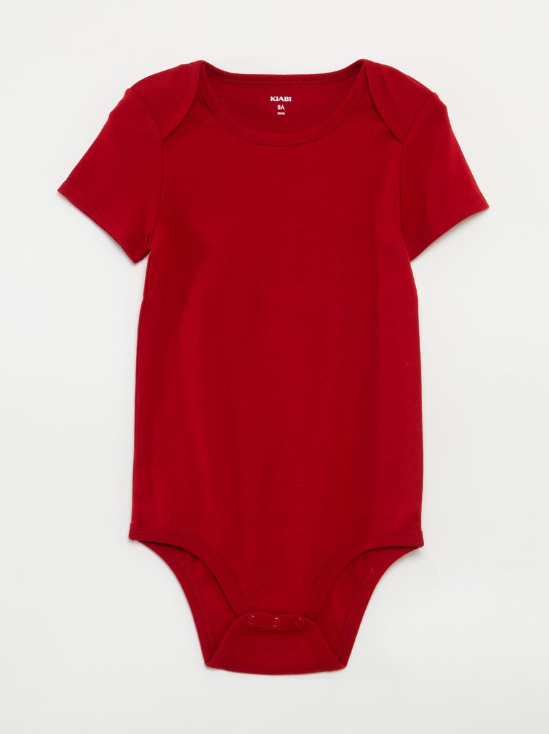 Pack de 3 bodies de algodão - coleção fácil de vestir AZUL - Kiabi