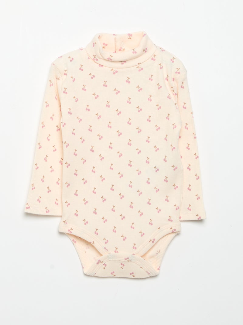 Pack de 3 bodies de gola alta Rosa - Kiabi