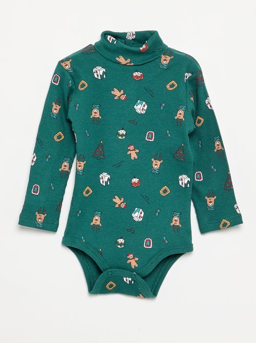 Pack de 3 bodies de gola alta - Kiabi