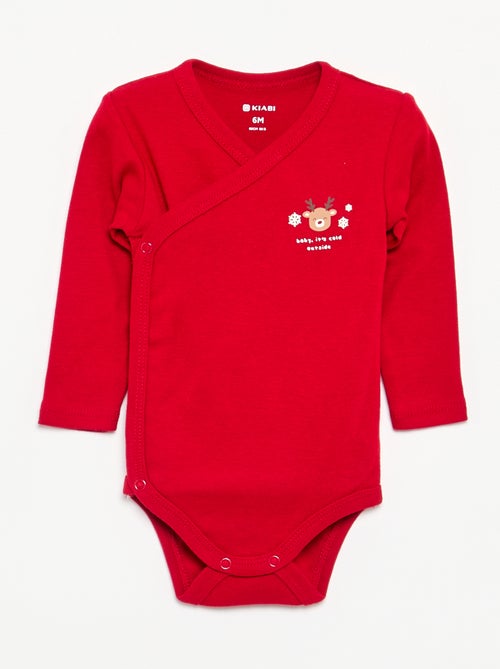 Pack de 3 bodies de Natal - Kiabi