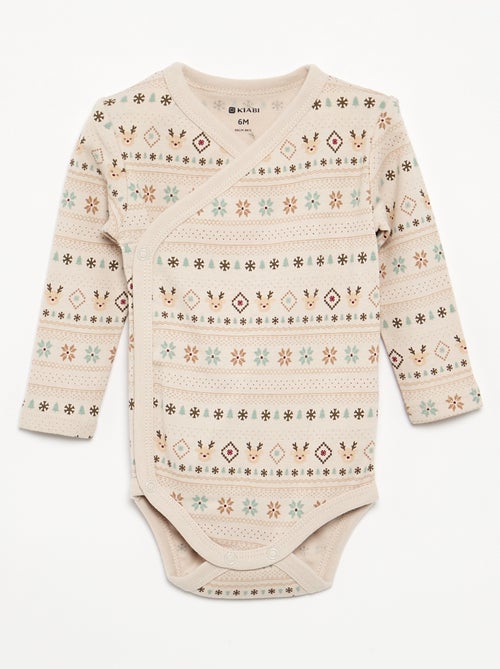 Pack de 3 bodies de Natal - Kiabi