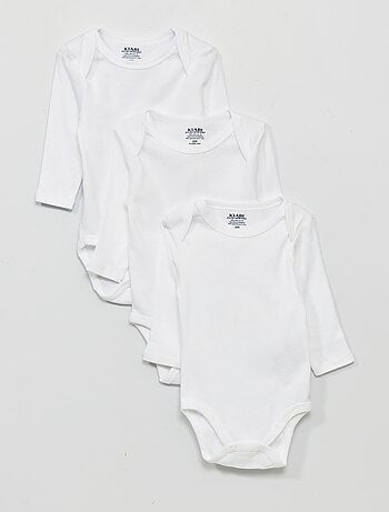 Pack de 3 bodies em jersey