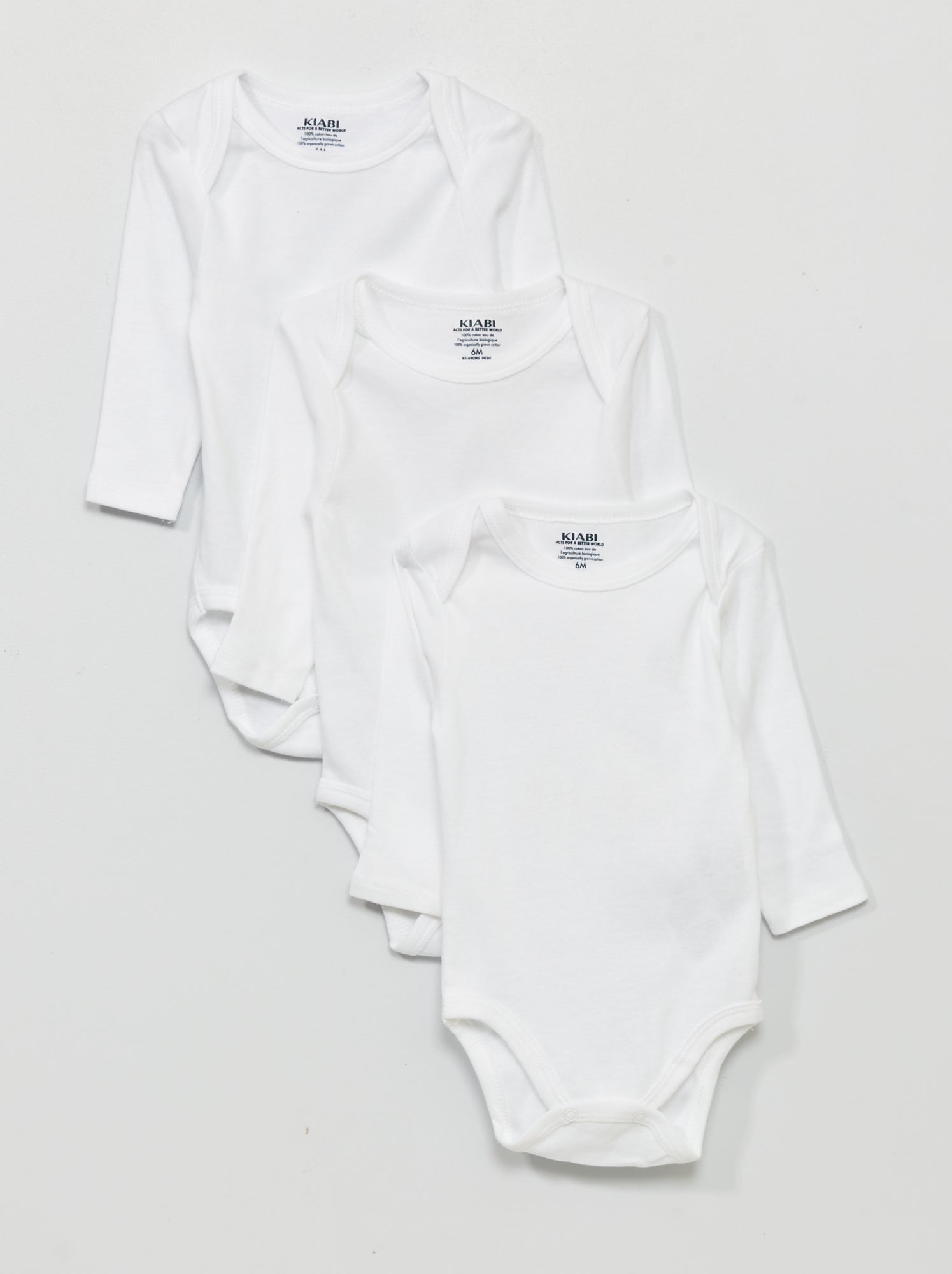Pack de 3 bodies em jersey