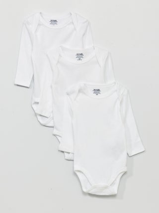 Pack de 3 bodies em jersey