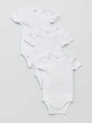 Pack de 3 bodies em jersey