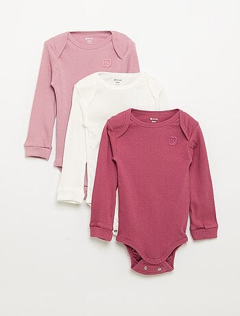 Pack de 3 bodies evolutivos - Kiabi