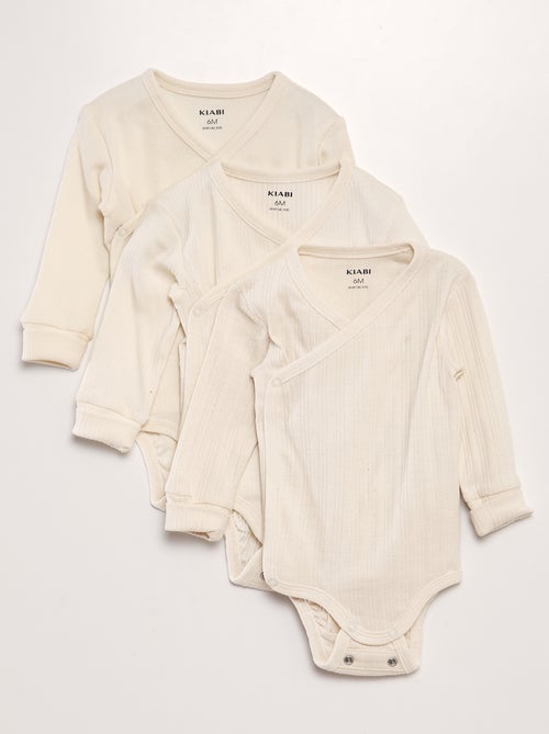 Pack de 3 bodies evolutivos - Kiabi