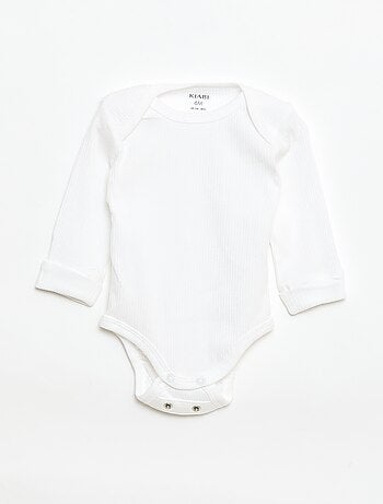 Pack de 3 bodies evolutivos gola americana e mangas compridas