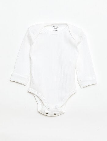 Pack de 3 bodies evolutivos gola americana e mangas compridas